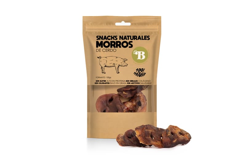 Museaux de porc naturels